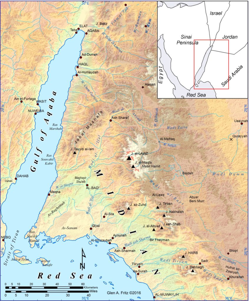 Where Was Ancient Midian Ancient Exodus